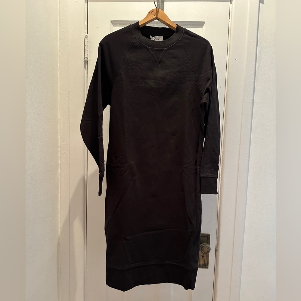Black COS Sweatshirt Dress NWT